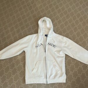 White Seaside Hoodie